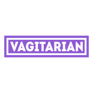 Vagitarian Decal (Lavender)